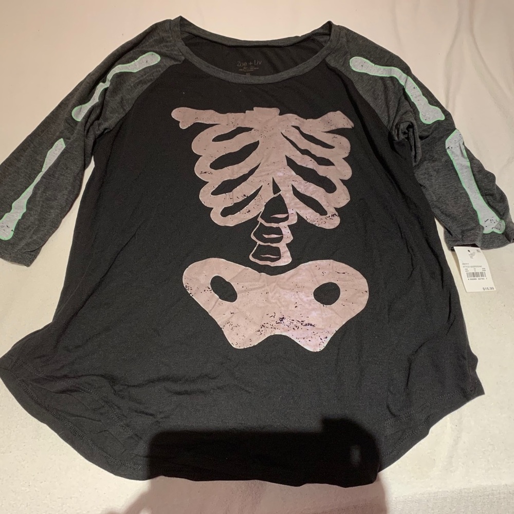 Halloween Skeleton Shirt - Size XL